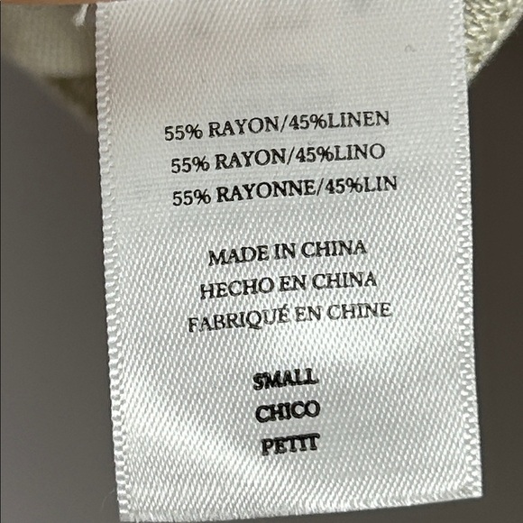 Rails Rowen Linen Blend Utility Practical Button Front Stripe Jacket Small Cream - Picture 12 of 14